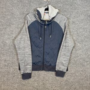 Kari Traa Jacket Girls Youth XL Blue Zip Up‎ Quilted Hybrid Hoodie Outdoor NEW